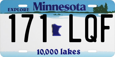 MN license plate 171LQF