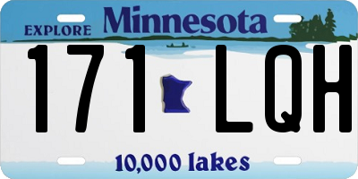 MN license plate 171LQH