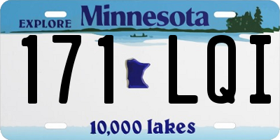 MN license plate 171LQI