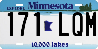 MN license plate 171LQM