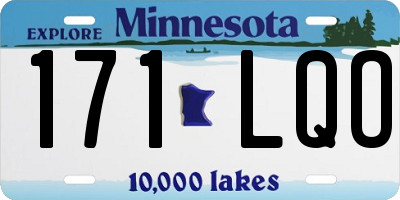 MN license plate 171LQO