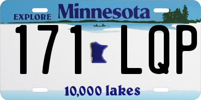 MN license plate 171LQP