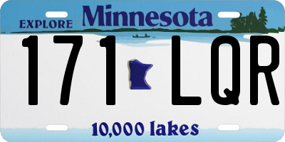 MN license plate 171LQR