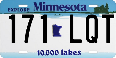 MN license plate 171LQT