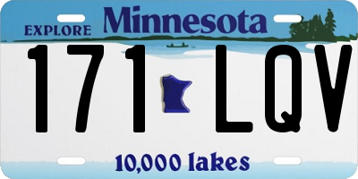 MN license plate 171LQV