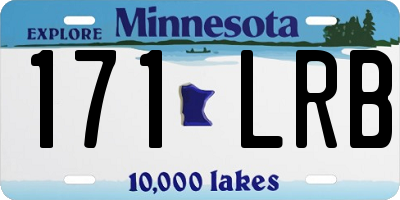MN license plate 171LRB