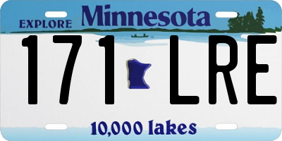MN license plate 171LRE