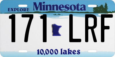 MN license plate 171LRF