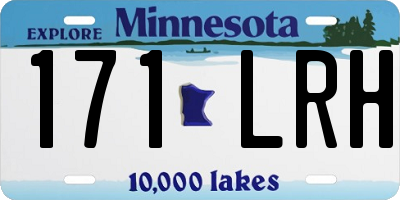 MN license plate 171LRH