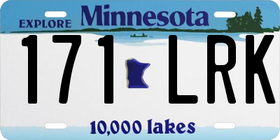 MN license plate 171LRK