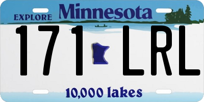 MN license plate 171LRL