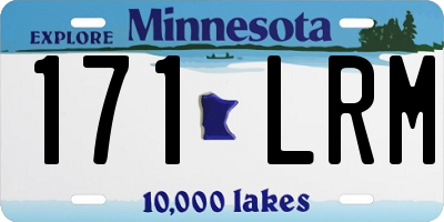 MN license plate 171LRM