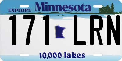 MN license plate 171LRN