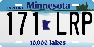 MN license plate 171LRP