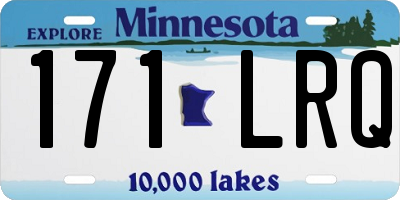 MN license plate 171LRQ