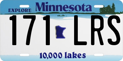 MN license plate 171LRS