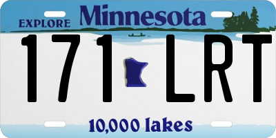 MN license plate 171LRT