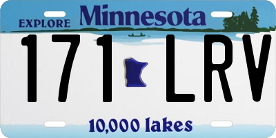 MN license plate 171LRV