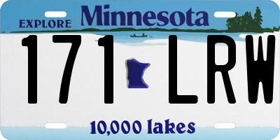 MN license plate 171LRW