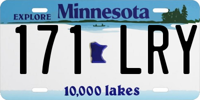 MN license plate 171LRY