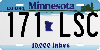 MN license plate 171LSC