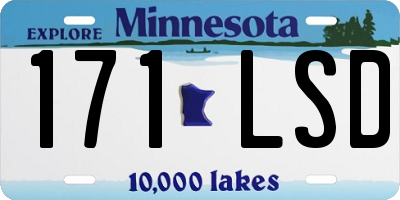 MN license plate 171LSD