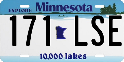 MN license plate 171LSE