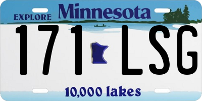 MN license plate 171LSG