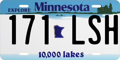 MN license plate 171LSH