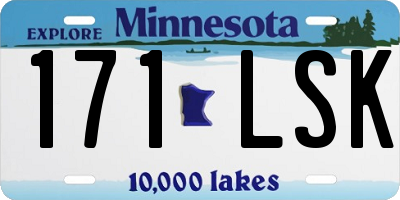MN license plate 171LSK