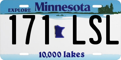 MN license plate 171LSL