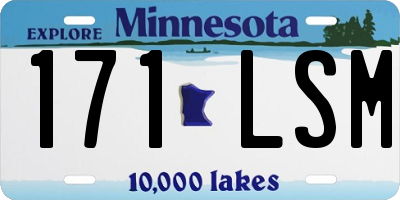 MN license plate 171LSM