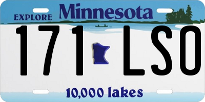MN license plate 171LSO