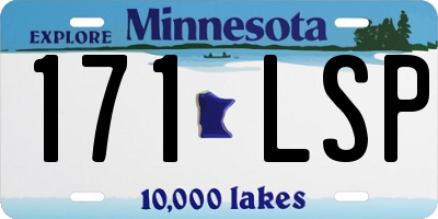 MN license plate 171LSP