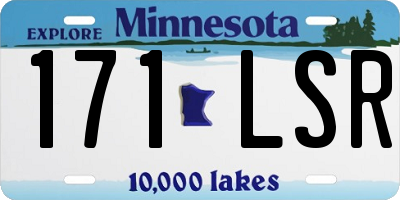MN license plate 171LSR