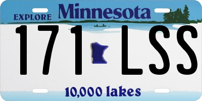 MN license plate 171LSS