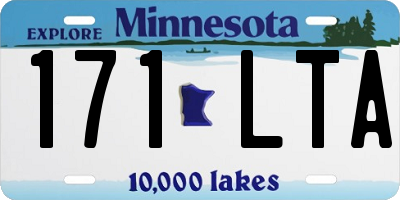 MN license plate 171LTA