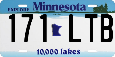 MN license plate 171LTB