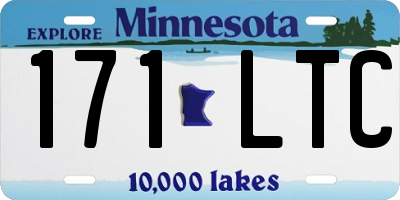 MN license plate 171LTC