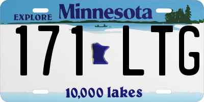 MN license plate 171LTG