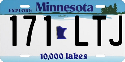 MN license plate 171LTJ