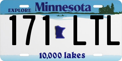 MN license plate 171LTL