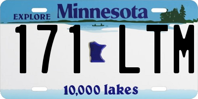 MN license plate 171LTM