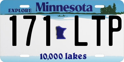 MN license plate 171LTP