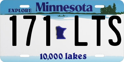 MN license plate 171LTS