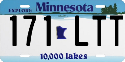 MN license plate 171LTT