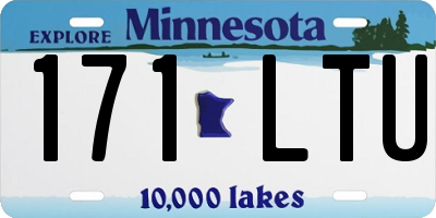 MN license plate 171LTU