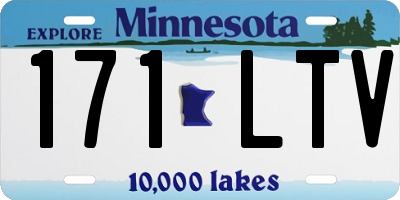 MN license plate 171LTV