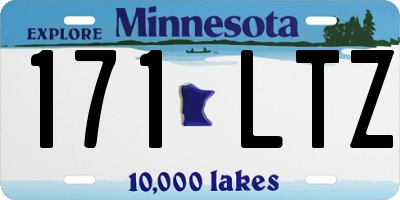 MN license plate 171LTZ