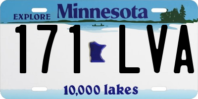 MN license plate 171LVA